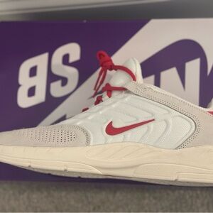 New Nike White and Red SB Shoes